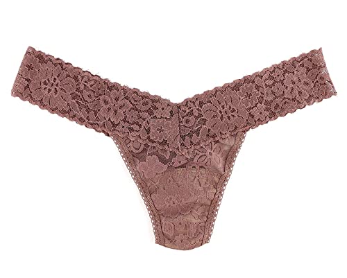 Thong hanky panky signature violet pour rester invisible sous un jean taille basse