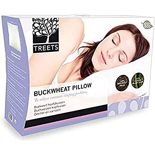 Almohada de trigo TREETS ergonomique, oreiller de blé thermo-relaxant 60x50 cm