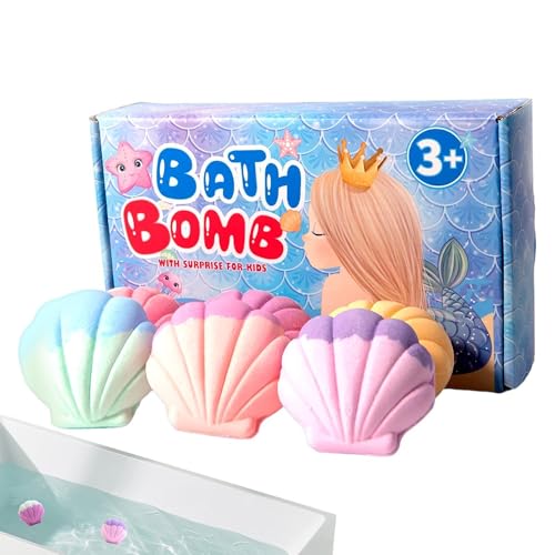 6 pièces de bain moussant coquillage jouet nettoyant, le cadeau idéal pour mamie et fille