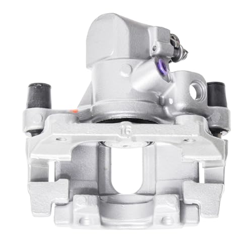 Image of Detroit Axle - Rear Left Brake Caliper for Ford Focus Volvo C70 C30 S40 V50 | Mazda 3, Driver Side Disc Brake Caliper with Bracket Replacement