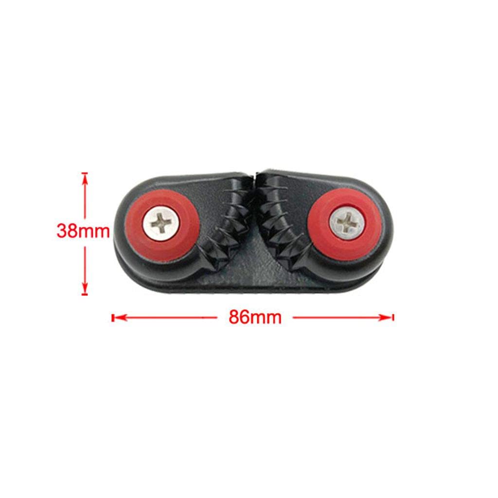 2 Pièces En Aluminium Roulement à Billes Bateau Taquet de Came Kayak Ancre Taquet de Came 15mm Ligne