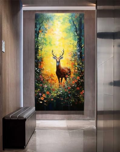Peinture diamant d'art cerf 80x160cm, une idée de cadeau créatif originale d257