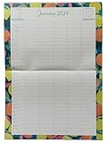 2026 A3 Monthly Family Planner 5 Columns Month to View Organiser - Fruits - Image 6