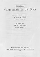Peakes Commentary on the Bible. General editor and New Testament editor: Matthew Black ... Old Testament editor: H. H. Rowley. With maps B06XY894GH Book Cover
