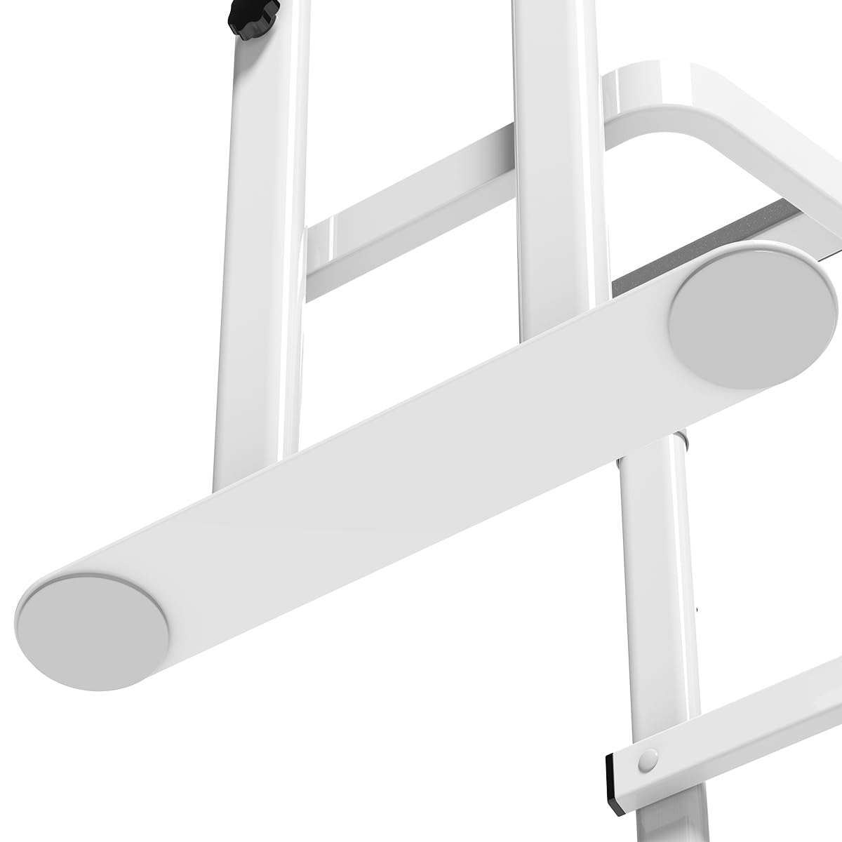 Maniglione WC Regolabile Omnidirezionale - Supporto Sicurezza Fisso con Braccioli，Telaio in Alluminio da Terra per Anziani & Disabili (L)