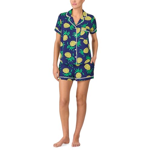 Image of kate spade new york Short Sleeve Knit Shorty Pj Set