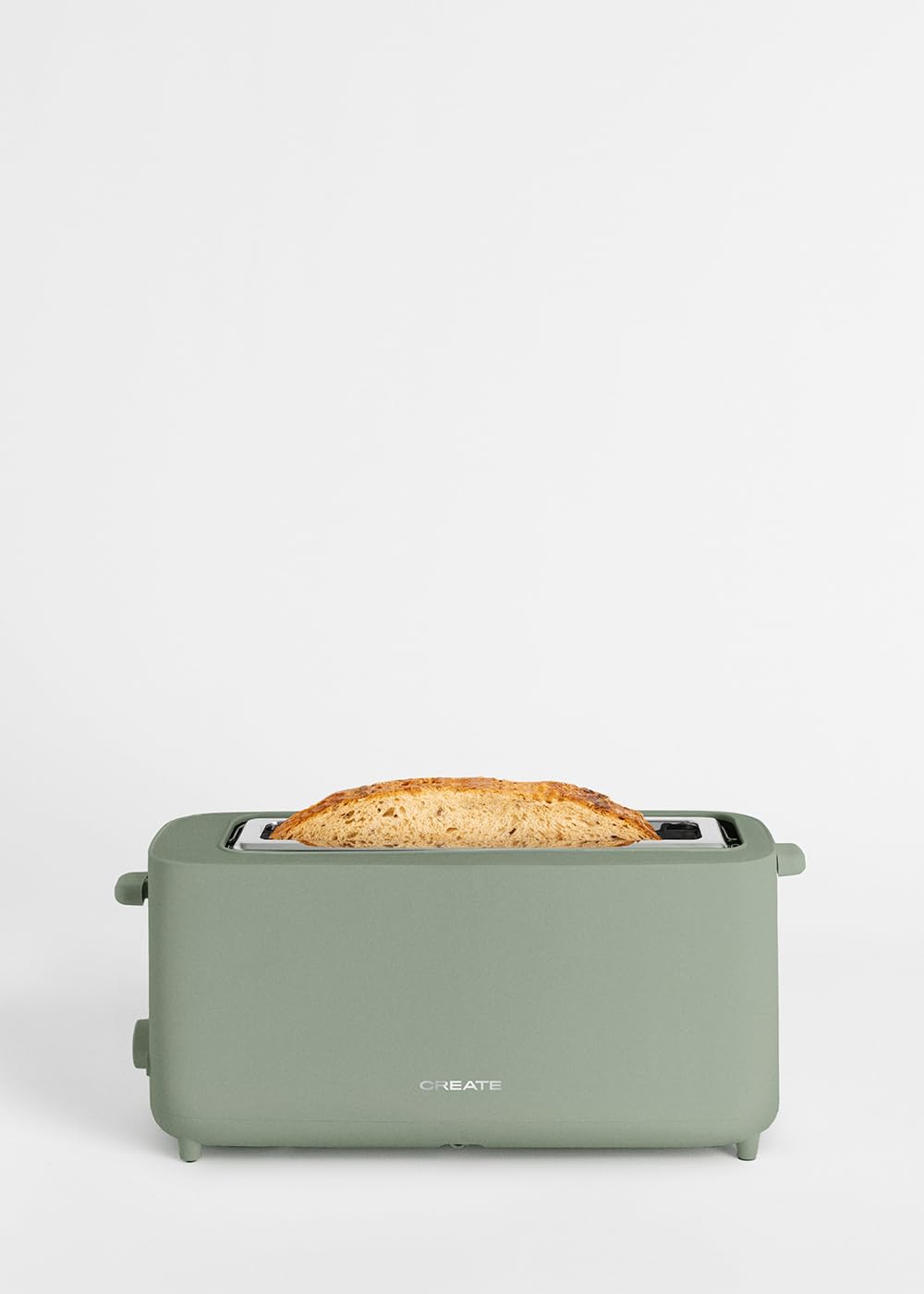 CREATE/TOAST STUDIO XL/Tostador de pan verde sage / 6 Niveles de potencia, bandeja recogemigas, termostato, descongelación, sistema de seguridad, 950W