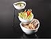 Gibson Elite Gracious Dining Dinnerware, 3-Tier Oval Bowl, White