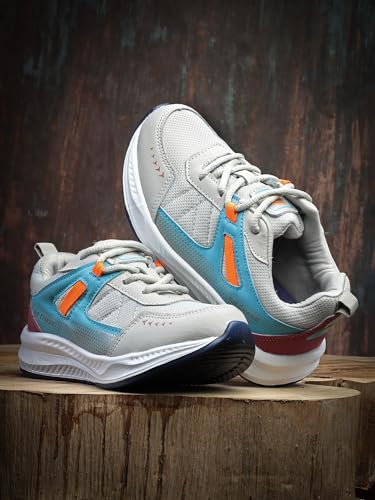 Image of ASIAN Boy's ADVENTURE-03-KIDS Sport Running & Walking Shoes with Ultra Bounce Technology Lightweight Synthetic Upper EVA Outsole Casual Lace-Up Shoes for Kid's & Boy's