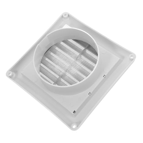 Toyvian 防蚊ネット付プラスチック製通気口カバー 径 換気システム対応 耐 耐老化 壁 天井 床用エアコン換気口グリル