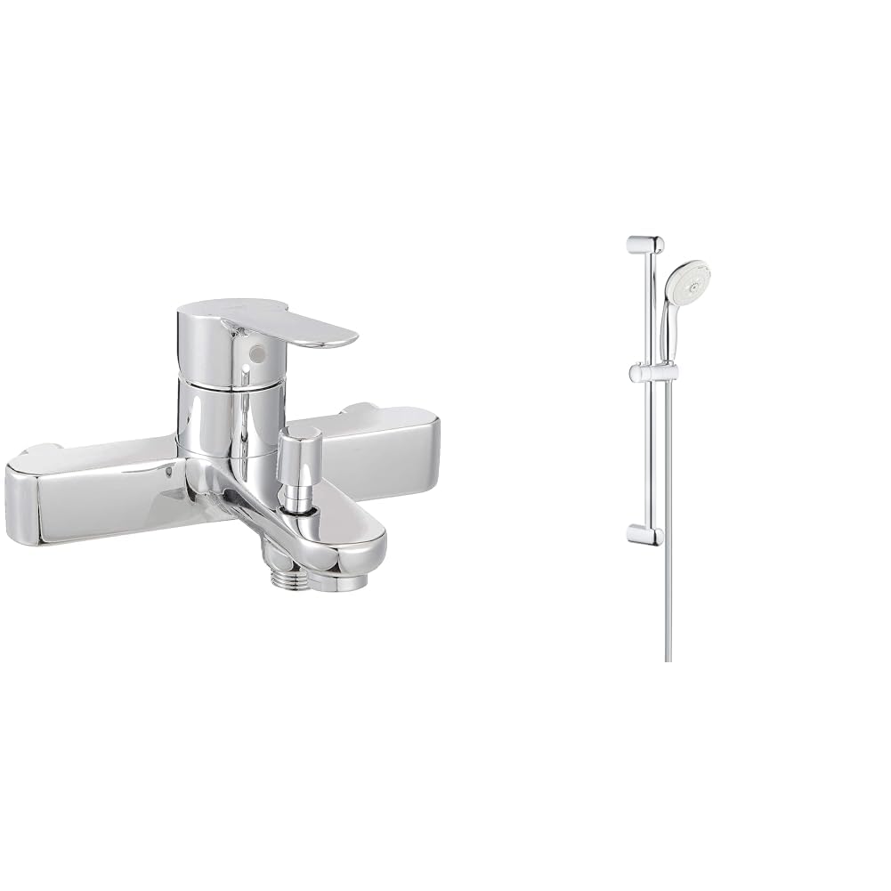 Grohe BauEdge Banyo Bataryası + Tempesta 3 Fonksiyonlu El Duşlu Duş Seti