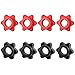 XAGMODSHN 4Pcs 25mm Dumbbell Barbell Handbell Clip Lock Screw Nut Spin-Lock Collar Nut for Strength Training