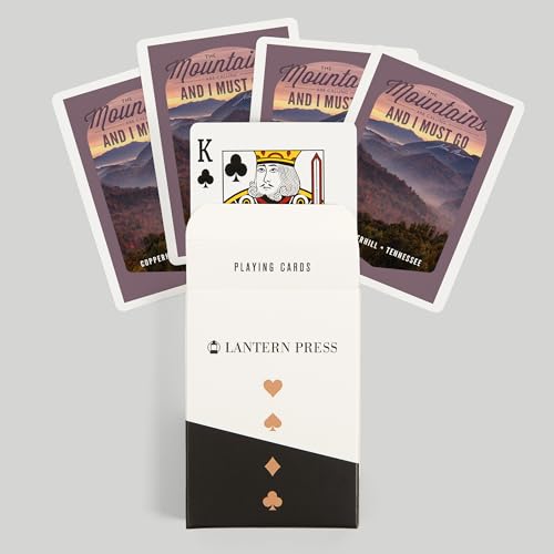 Juegos de cartas Poker Lantern Press 52 naipes miniatura 6