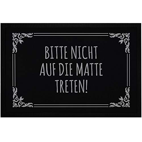 MoonWorks® Fußmatte mit Spruch Bitte Nicht auf die Matte treten Ironie rutschfest & waschbar...