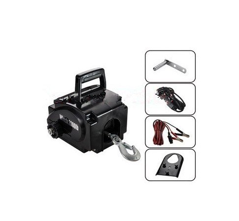 GOWE Treuil électrique sans fil pour yacht et bateau - 2268 kg - 12 V - Avec télécommande - Pour camion, bange, remorque - Outil manuel