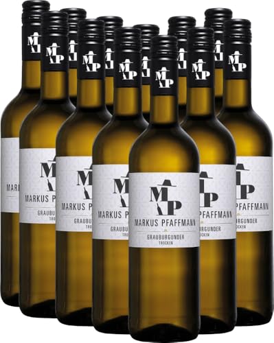 MP Grauburgunder von Markus Pfaffmann - Weißwein 12 x 0,75l VINELLO - 12er - Weinpaket inkl. kostenlosem VINELLO.weinausgießer