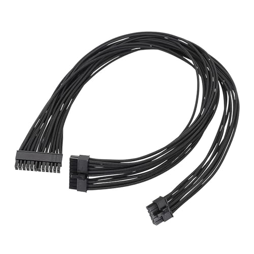 Câble 24 broches plat 18 AWG 60cm noir évitant les surchauffes du flux d'air