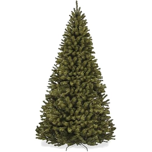 Best Choice Products Artificial Christmas Tree, 9ft Premium Unlit Realistic Spruce Holiday Décor w/Dense Branches, Easy Assembly, Metal Base