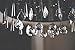 H&D 11pcs Clear Crystal Chandelier Lamp Lighting Drops Pendants Balls Prisms Hanging Glass Prisms Parts Suncatcher Home/House Decor
