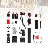  Acogedor 6-in-1-Minidrehmaschine, motorisierter Stichsägenschleifer, Mehrzweck-Minidrehmaschinensatz für die Selbstmontage von Sägemaschinen, Schleifmaschinen, Bohrmaschinen, Holzdrehmaschinen,