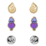 Disney Villains Ursula Stud Fashion Earrings Set of 3 Pairs