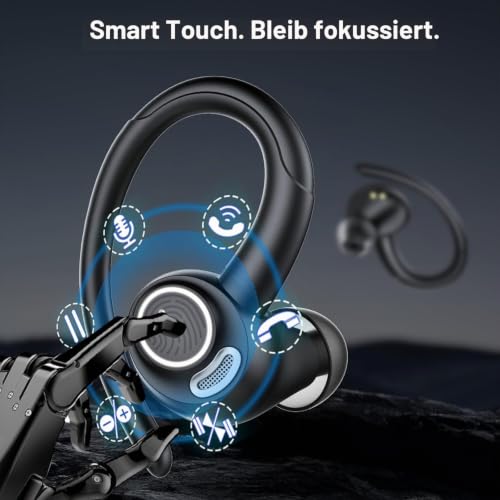 Bluetooth Kopfhörer Sport in Ear Kopfhörer Kabellos Bluetooth mit Ohrbügel – Ansicht 6