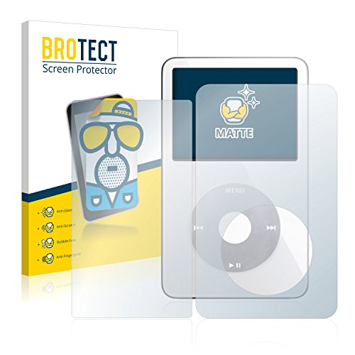 brotect Pellicola Protettiva Opaca Compatibile con Apple iPod Classic Video 5.Gen (Anteriore + Posteriore) Pellicola Protettiva (2 Pezzi)