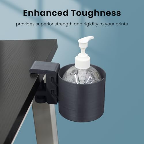 TEQStone PLA-CF Filament 1,75mm Blau (Dunkel) 1KG, Kohlefaser Verstärkt, Verbesserte Zähigkeit, Sauber Gewickelt, Maßhaltigkeit +/-0,02mm 3D Drucker Filament – Bild 5