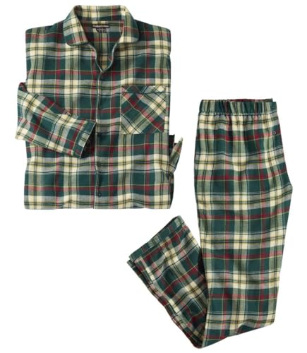 ATLAS FOR MEN - Pijama de Franela de tartán - 4XL