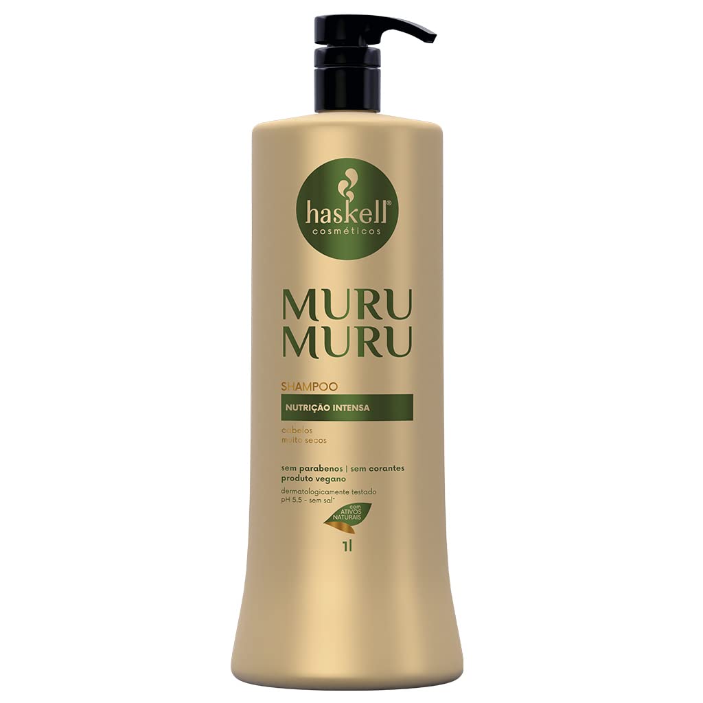 Haskell - Linha Murumuru - Shampoo Nutricao Prolongada 1000 Ml - (Murumuru Collection - Extended Nutrition Shampoo 38.81 Fl Oz)