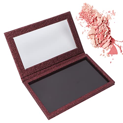 Magnetic Empty Makeup Eyeshadow Palette with transparent lid, Magnetic Makeup Palette with Mirror Adhesive Empty Palette Magnetic Palette for Eyeshadow Lipstick Blush Powder