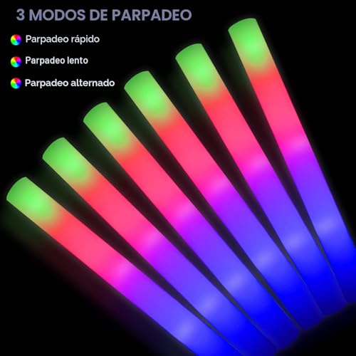 Miniatura 3 de Yqxtooel 69pcs Palos Luminosos Para Fiestas, Palos Led Boda,Stray Kids Lightstick - Tubos Led Y Palos Luminosos Para Fiestas Para Fiesta De Cumpleaños