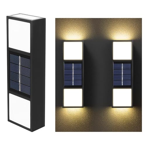 Luces solares de pared impermeables para iluminar zonas oscuras de la valla el patio y jardín 7