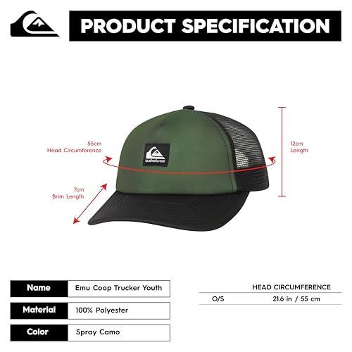Image of Quiksilver Boys' Quiksilver Boy's Emu Coop Snapback Trucker Hat