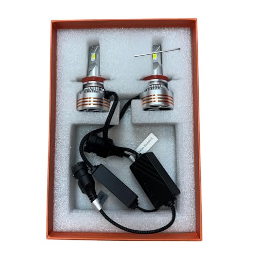 Image of Pit Zone Lagoon Series 120W LED Headlight Bulbs 9005 /HB3, 12000 Lumens Pair, 6000K Cool White, IP68 Waterproof, High-Speed Cooling Fan, Plug & Play LED Headlights for Cars & SUVs