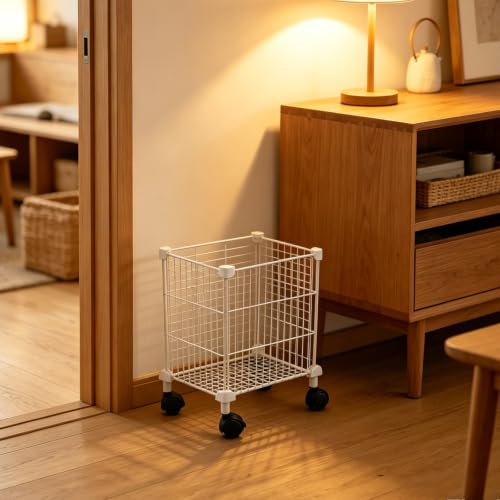 Cesta de almacenamiento para cargas pesadas de ropa Mobestech con ruedas 6