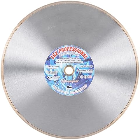 Delta Diamond LGX Series Professional Lapidary Blade, 14 inch X .070 (1.7mm) X 1" Arbor, Premium, Wet Cutting Gemstone, Quartz, Agate, Geodes, Petrified Wood, and Jasper (14") Cover