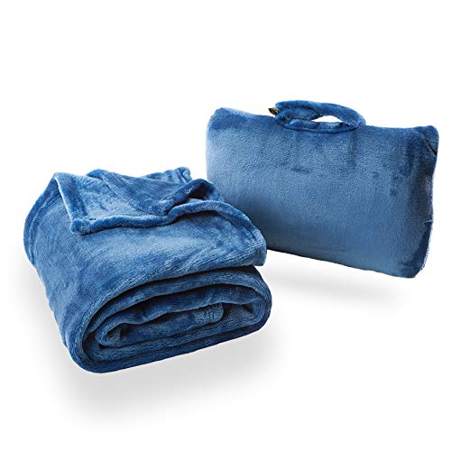 Cabeau Microfibre Fold n Go Travel Blanket Plus 