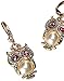 Betsey Johnson Owl Drop Earrings