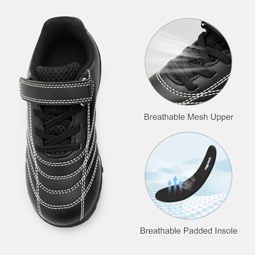 Stelle Boys Girls Indoor Soccer Shoes Kids Turf Shoes Baseball/Softball Futsal Athletic Cleats for Toddler/Little/Big Kid4