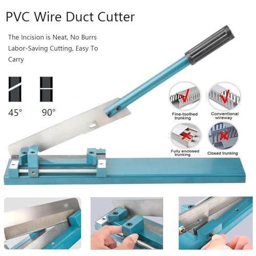 Cortador de canaletas de PVC con ajuste de ángulo y ancho para cables 3