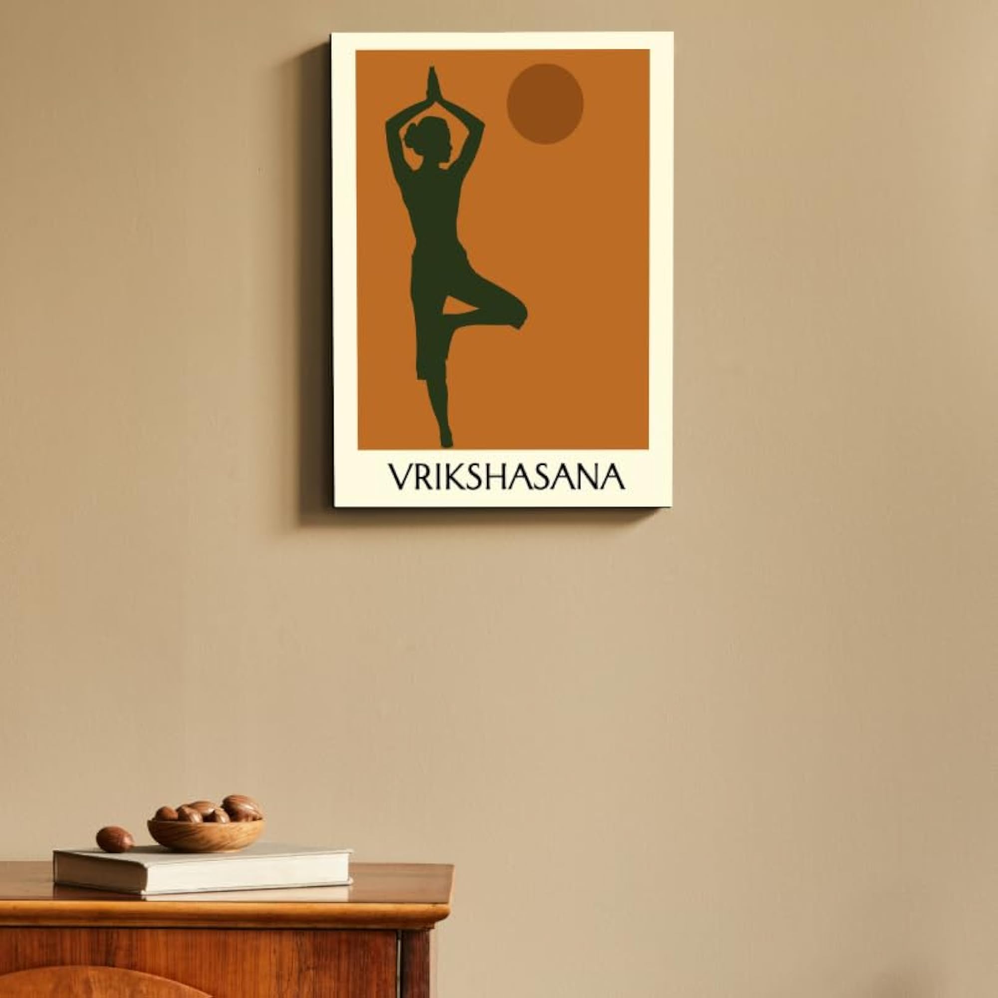 Vrikshasana Quote Boho Wall Decor, 15 x 20 Inches