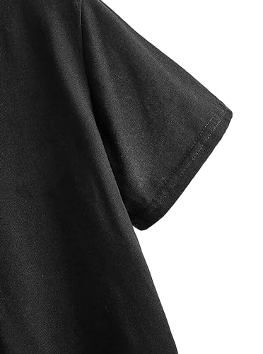 Avanova Women Graphic Oversized Ripped Boxy Tee Shirt Distressed Short Sleeve Crop Top4