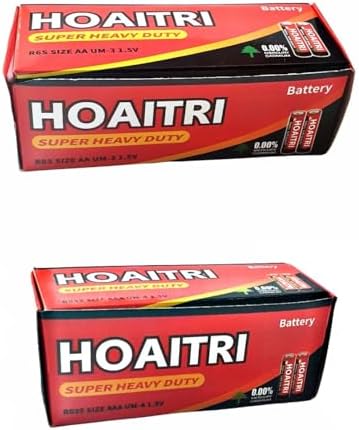 Bulk Battery Box - 40 Pieces AAA and 40 Pieces AA Batteries : Amazon.co ...