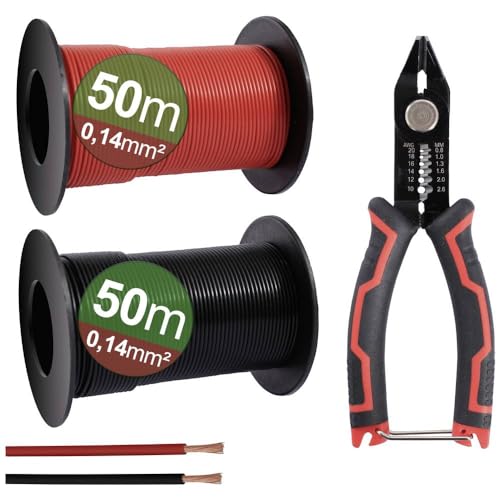 QUADRIOS 23CW026 Litzensortiment 0.14mm² Schwarz, Rot 1 Set