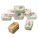 Construction durable : fabriquées en fer blanc, ces boîtes sont conçues pour durer, empêchant la déformation et protégeant vos objets précieux contre les dommages, petite boîte de rangement, bibelots vintage