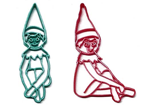 ELF SITTING DOLLS GIRL AND BOY CHRISTMAS TRADITION SET OF 2 COOKIE CUTTERS MADE IN USA PR1416