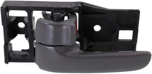Para Toyota Tundra 2000-2006 Manija de puerta interior delantera, lado del conductor gris oscuro  Con botón de bloqueo de puerta  Recorte