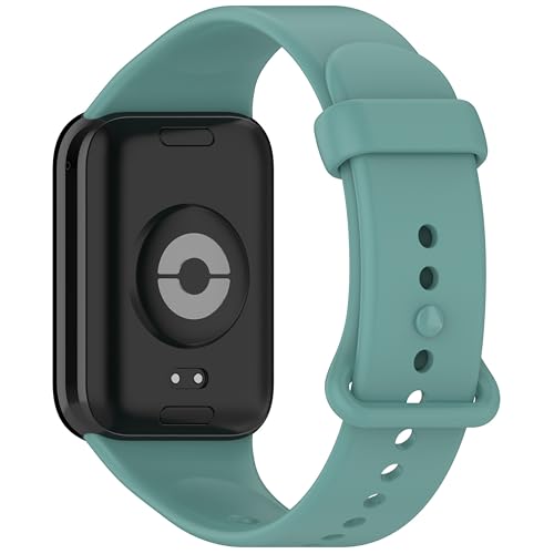 CZhkg Deportiva Silicona Brazalete para Redmi Watch 6 Strap, Pulseras Correa de Reloj Correa de Repuesto Ajustable Wristband Bands Correa para Redmi Watch 6 / Xiaomi Mi Band 9 Pro (verde)