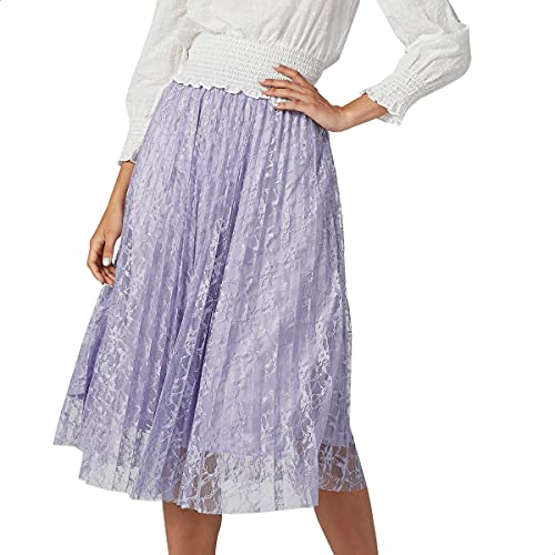【aclent】Lace layered sweat pleats skirt X7801 PLEATED LACE SKIRT (BLK/IVORY, IVORY, BLK) – N by Nancy